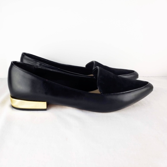aldo gold loafers